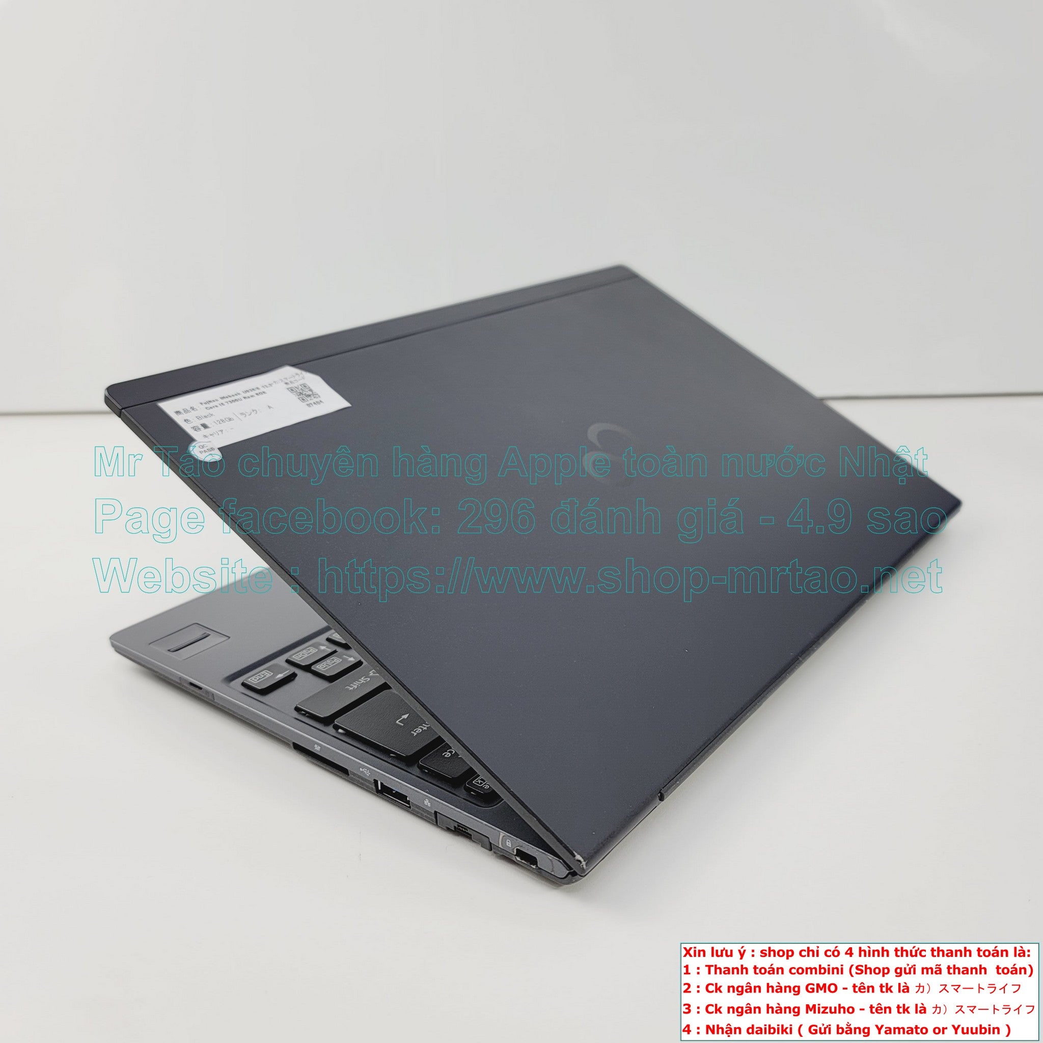 Fujitsu U938/S màu black 13.3inch Core i5 7300U Ram 8GB, hình thức